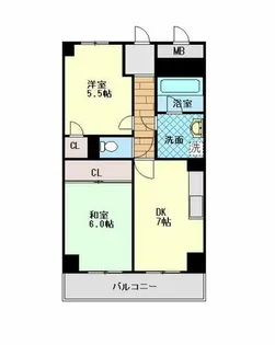 モンテメール六甲【3階】の間取り