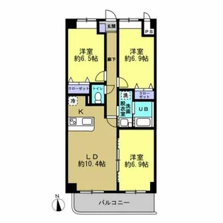 グランドソレーユ【5階】の間取り