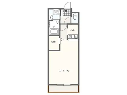 スリーディーガーデン本山【205号室】の間取り