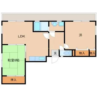 ハイツ大武【1階】の間取り