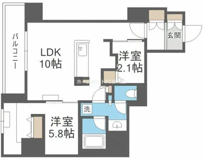 アーバネックス天満橋Front【11階】の間取り