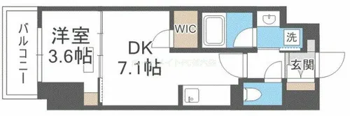 アーバネックス天満橋Front【7階】の間取り