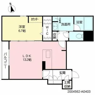 ShaMaison La Renaissance【4階】の間取り