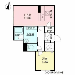エクラージュ【1階】の間取り