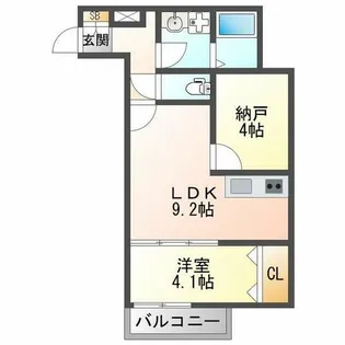 EIJU加島B【1階】の間取り
