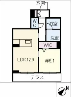 フェリシティⅢ【1階】の間取り