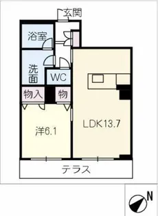 フェリシティⅢ【1階】の間取り