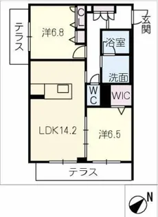 フェリシティⅢ【1階】の間取り