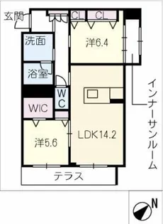 フェリシティⅢ【1階】の間取り