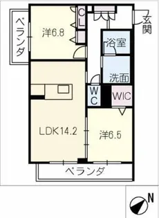 フェリシティⅢ【2階】の間取り