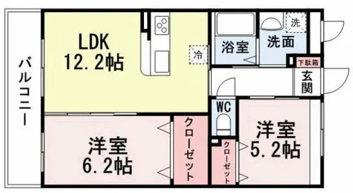 GRACEFUL中井【1階】の間取り