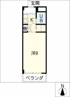貴船ビル【303号室】の間取り