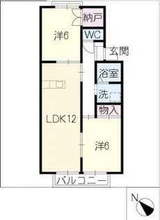 シャトル泉【1階】の間取り