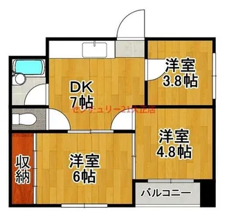 大正三井マンション【4階】の間取り