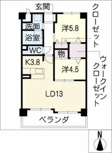 フォーリア【4階】の間取り