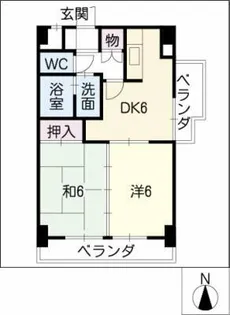 加福本通ビル【3階】の間取り