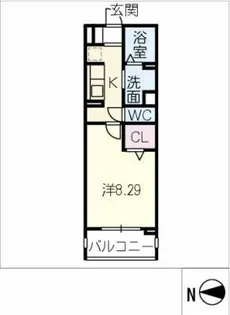 ノーブルユーダイ【2階】の間取り