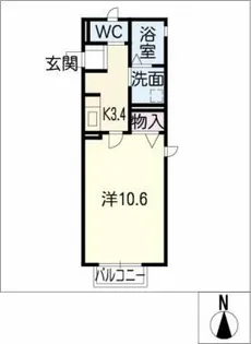 ノーブルⅡ【2階】の間取り