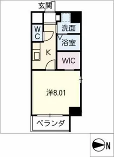 グランド リュイソー【6階】の間取り