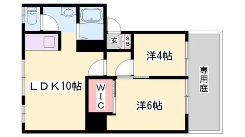 フレグランス王子【1階】の間取り