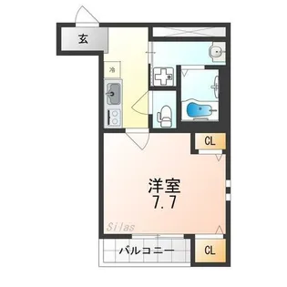 大阪府泉大津市東豊中町3丁目【アパート】の間取り