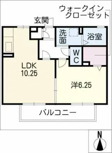 ブロッサム A棟(北)【2階】の間取り