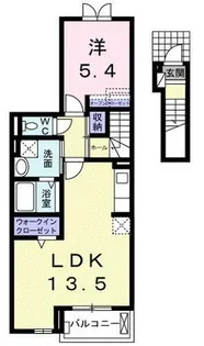 Bliss 1 守山市伊勢町【2階】の間取り