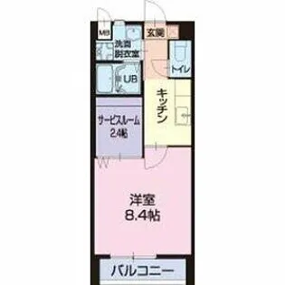ラフィネ浄水【1階】の間取り