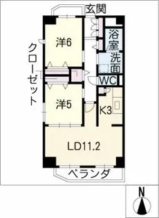 Sugar Hill 千種【8階】の間取り