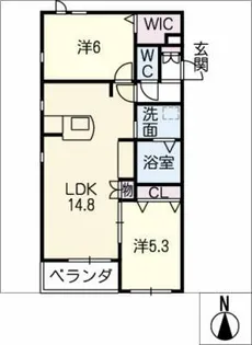 Vida Rosa【3階】の間取り