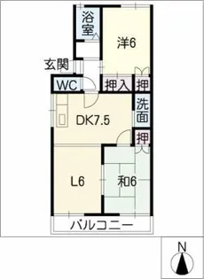 セジュール中の【1階】の間取り