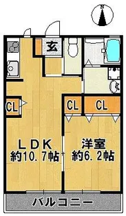 C’est moi (セモア)【101号室】の間取り