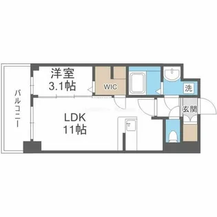 リヴェント福島野田【7階】の間取り