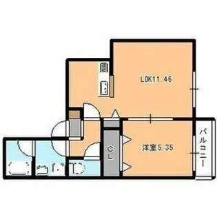アップユア【201号室】の間取り