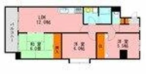 グランディ野間【9階】の間取り