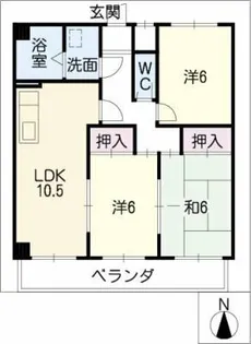 カルムメゾン【1階】の間取り