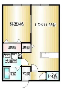 Ark1st【101号室】の間取り