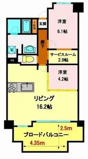 ネオス堀池ザ・スクエア【505号室】の間取り