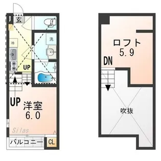 プランドールS花園寺ノ前町【1階】の間取り