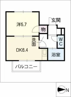 リバブル清水【1階】の間取り