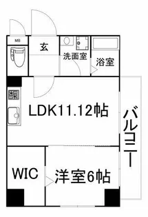 パーフェクトライフ真法院【8階】の間取り