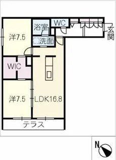 メゾン・ド・ノバリア【1階】の間取り