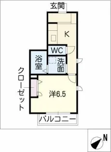 ウィンザー大高【1階】の間取り