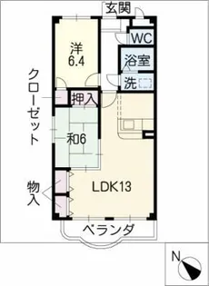 メルヴェーユ【3階】の間取り