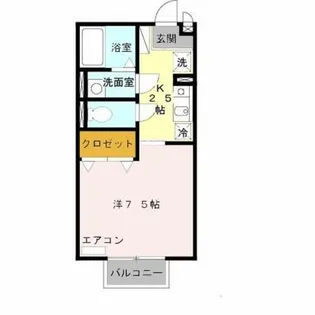 兵庫県尼崎市小中島1丁目【アパート】の間取り