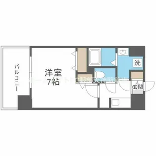 ラシーヌ瓦屋町【12階】の間取り