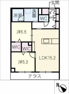 メゾン・ド・ノバリア【1階】の間取り
