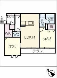 メゾン・ド・ノバリア【1階】の間取り