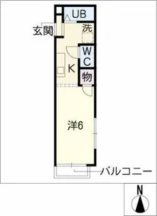 アネックスB【1階】の間取り