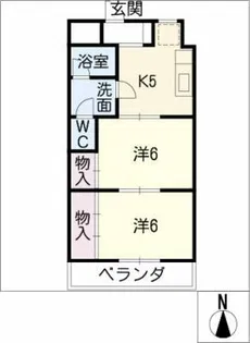 大曽根プレイス【2階】の間取り